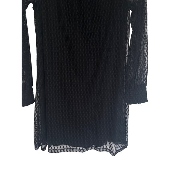 2/$30 Ella Moss XS Black Mini Textured Long Sleeve Dress - Picture 6 of 15